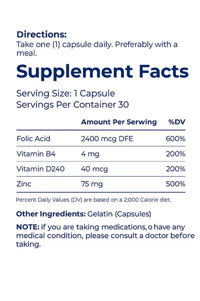 Folsac Extra Strength - 30 Capsules